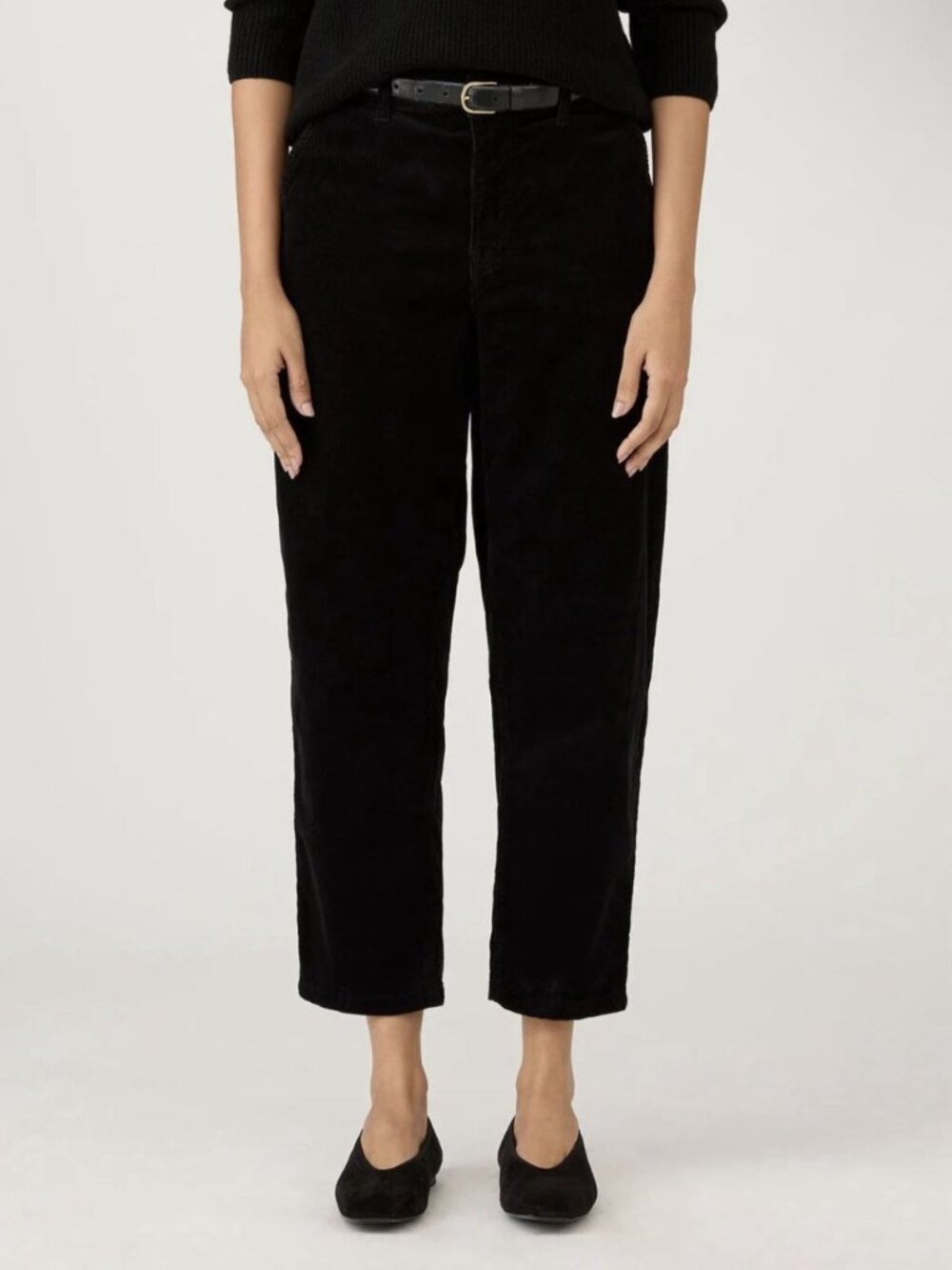 Sunspel Women’s Black Corduroy Trousers Size Medium